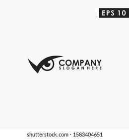 Abstract Head Owl Logo Design Vector Template. Modern Design. Vector Illustration
