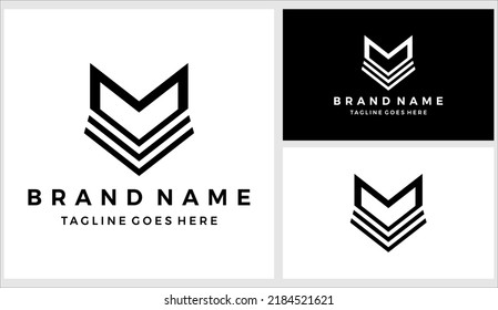 Abstract head wolf logo design vector