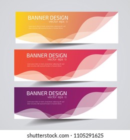 Abstract Header Banner design Vector Background for cover page website and advertising.