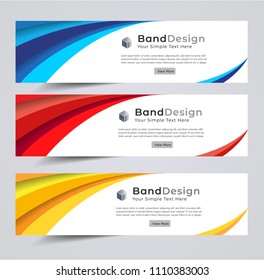 Abstract Header Banner design Vector Background for cover page website and advertising.