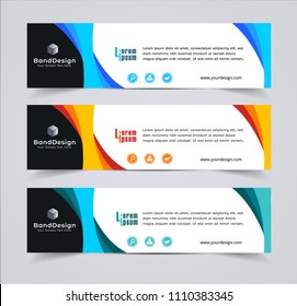 Abstract Header Banner design Vector Background for cover page website and advertising.