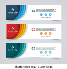 Abstract Header Banner design Vector Background for cover page website and advertising.