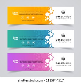 Abstract Header Banner design Vector Background for cover page website and advertising.