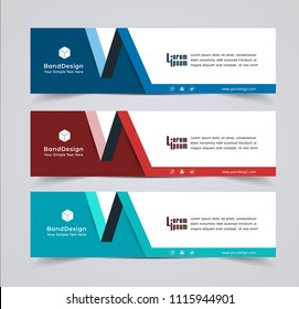 Abstract Header Banner design Vector Background for cover page website and advertising.