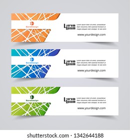 Abstract Header Banner design Vector Background for cover page website and advertising.