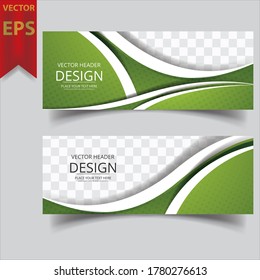 Abstract Header Banner design Vector Background for cover page website and advertising