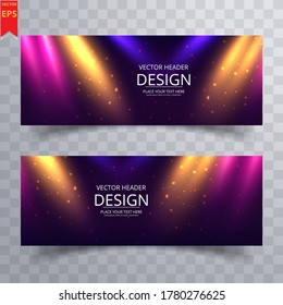 Abstract Header Banner design Vector Background for cover page website and advertising