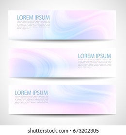 Abstract header blue pink wave white background vector design.pastel background