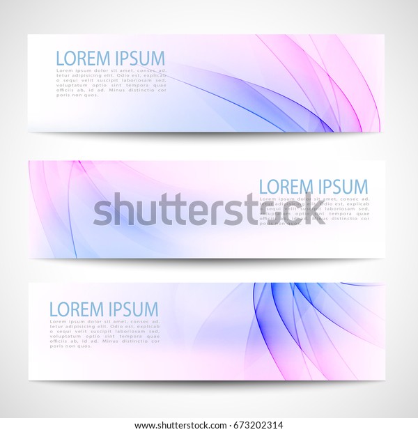 抽象的なヘッダー青のピンクの波の白い背景にベクター画像デザイン パステル背景 のベクター画像素材 ロイヤリティフリー