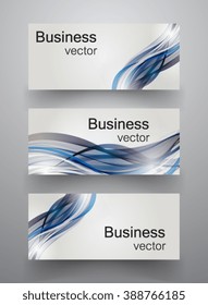 Abstract header blue wave white vector design