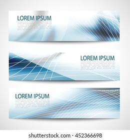 Abstract header blue wave white vector design
