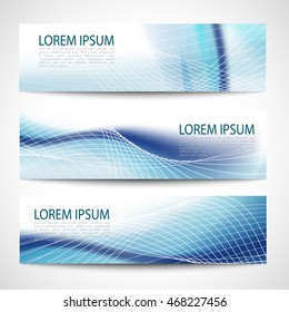 Abstract Header Blue Wave White Vector Stock Vector (Royalty Free ...