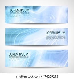Abstract header blue wave white vector design