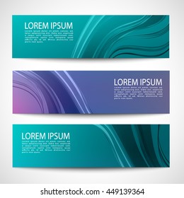 Abstract header dark blue violet wave vector design