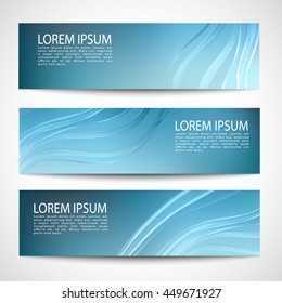 Abstract Header Dark Blue Wave Vector Design.gradiant Background