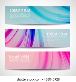 Abstract header line wave vector design. colorful background