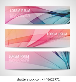 Abstract header line wave white vector design. colorful background
