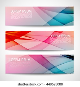 Abstract header line wave white vector design. colorful background