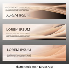 Abstract header orange wave peach background