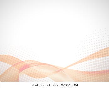 Abstract header Orange wave white vector design