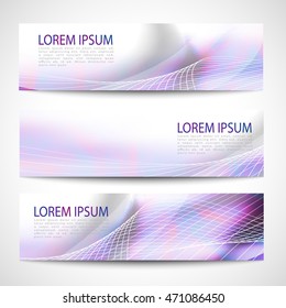 Abstract Header Purple Wave White Vector Stock Vector (Royalty Free ...