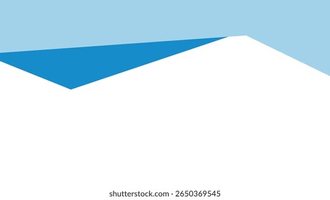 Abstract header template with dynamic blue wave and transparent background. Modern website header. Stock vector illustration in flat cartoon style.
