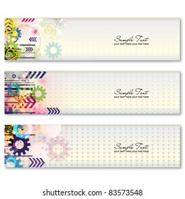 abstract header vector set