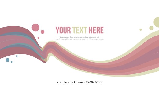Abstract header wave design collection
