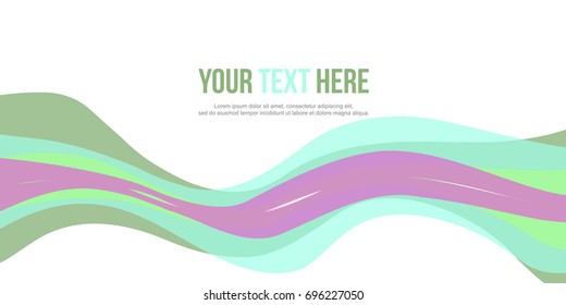 Abstract header website design style