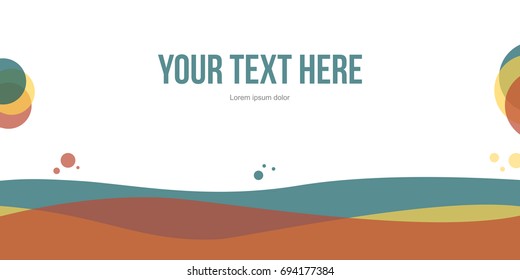 Abstract header website simple design