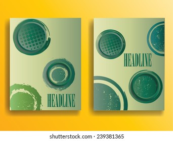 Abstract Headline. Modern Flyer with Grunge Elements. Vector Illustration.