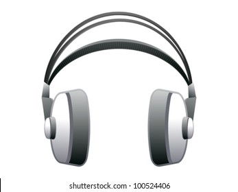 abstract headphone icon vector illustration
