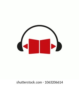 abstract headphone logo design vector