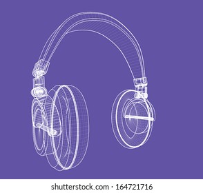 abstract headphones