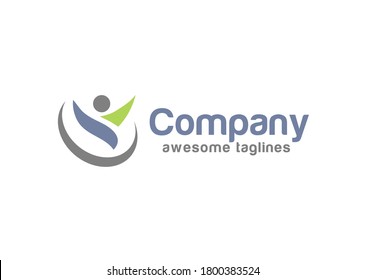 abstract health care logo design