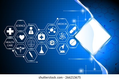 abstract health care and science concept background