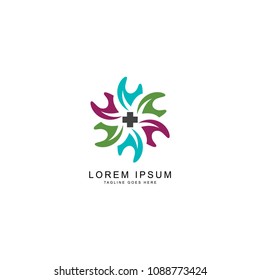 abstract health logo template