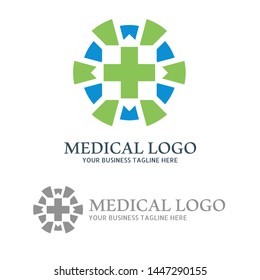 Abstract Health Medical Pharmacy Logo template vector illustration design. Healthcare concept.