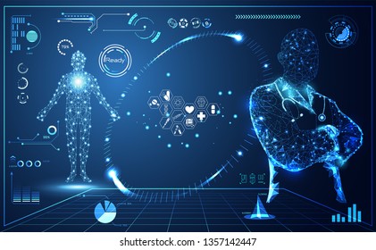 Abstract Health Medical Science Consist Doctor Stock Vector (Royalty ...