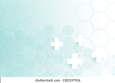 Green Color Abstract Healthy Medical Background Stock Vector (Royalty ...