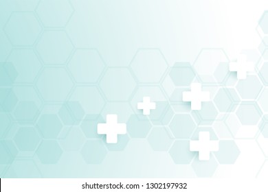 Green Color Abstract Healthy Medical Background Stock Vector (Royalty ...