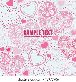 Abstract heart background