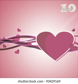 Abstract heart background