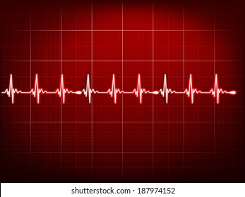 Abstract heart beats cardiogram. EPS 10 vector file included