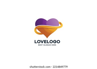 Abstract Heart Business Logo Template