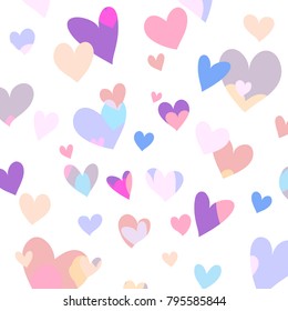 Abstract heart colorful background vector