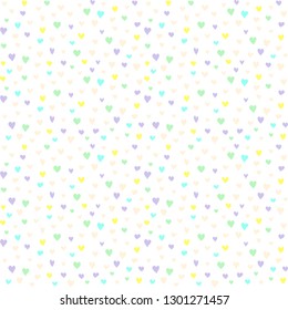 Abstract heart colorful seamless pattern background vector