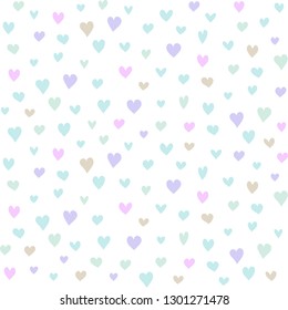 Abstract heart colorful seamless pattern background vector