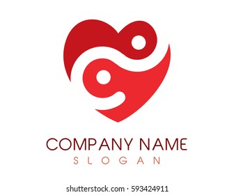 Abstract heart design