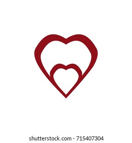 Abstract Heart Design
